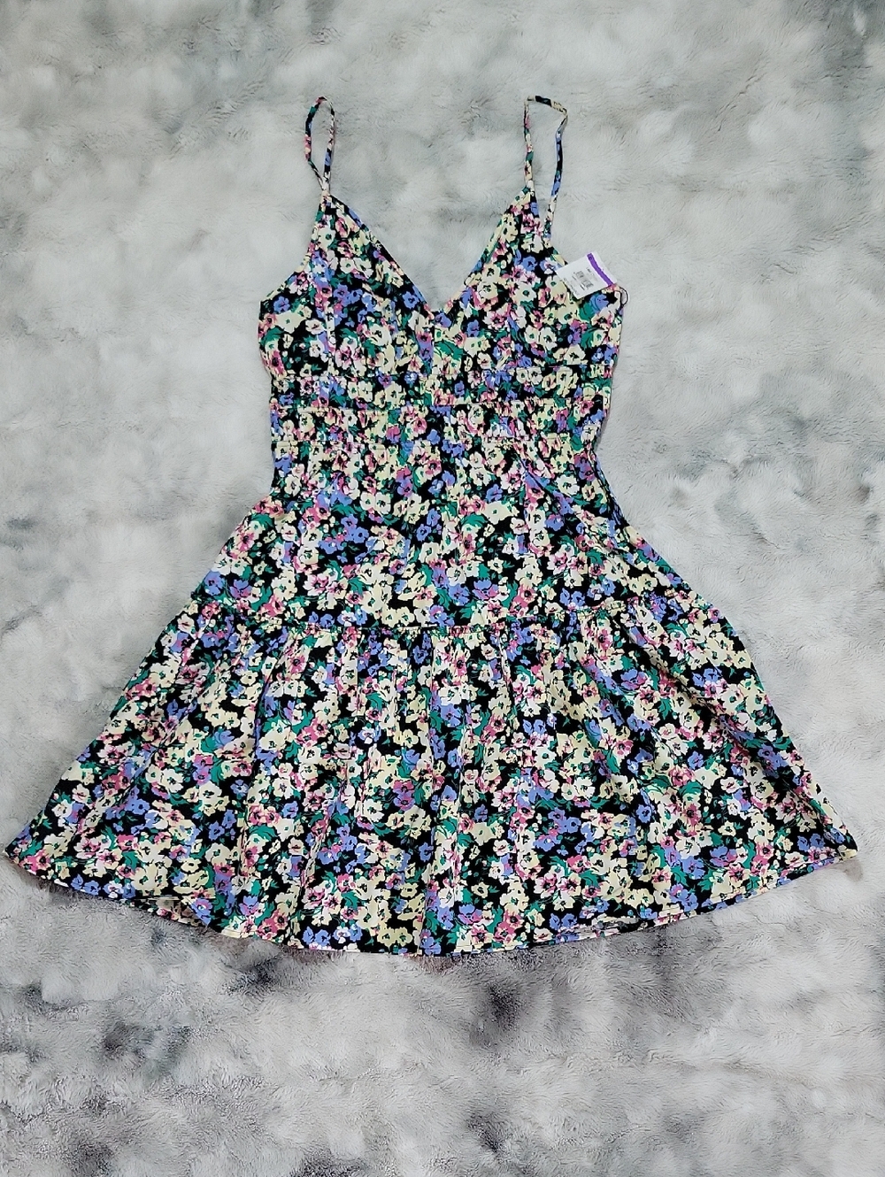 ❤️B2G1 Rails Carmen Wildflower Meadow Mini Floral M Sundress Blue Black Pink❤️
